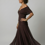 Elin | Off Shoulder Flow Midi Dress