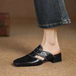 Alayna | Genuine Leather Mules
