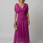Ava | Off-Shoulder Flow Midi Dress