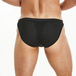 Men's Sexy Rainbow Pride Mesh Bikini