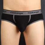 FreeLonger Men's Microfiber Covered Silky Touch Briefs