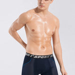 2 Pack Men's Sports Anti-friction Mesh Boxer Briefs