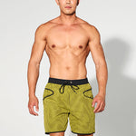 Men's Lightweight Moisture-Wicking Checkered Board Shorts