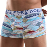 6 Pack Men's U Convex Modal Print Breathable Trunks