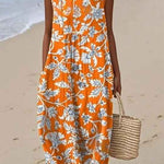 Hazel | Vintage Printed Maxi Dress