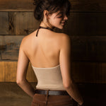 ElevenOra Chic Casual V-Neck Slim Fit Soft Ribbed Knit Camisole