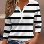 Honey | Striped V-Neck Top