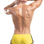 Men's Breathable Boxer Drawstring Swimming Trunks