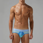 Men’s Spliced Lines Briefs in Ombre