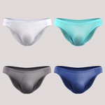 4 Pack Men's Support Pouch Traceless Ice Silk Underwear