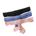 3 Pack Men's Separate Pouch Design Quick-Dry Soft Touch Thongs