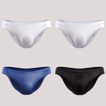 4 Pack Men's Support Pouch Traceless Ice Silk Underwear