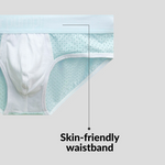 2 Pack Men's Mesh Loose Fit Sport Low-Rise Briefs