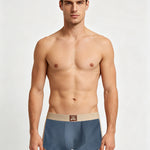 4 Pack Men's Odor-Control Comfy Waistband Skin-Friendly Boxer Briefs