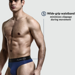 4 Pack Men's Stretch Support Panel Thongs