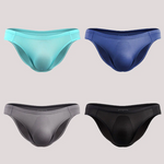 4 Pack Men's Support Pouch Traceless Ice Silk Underwear