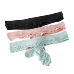 3 Pack Men's Separate Pouch Design Quick-Dry Soft Touch Thongs