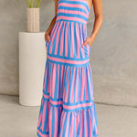 Rosalyn | Color Block Maxi Dress