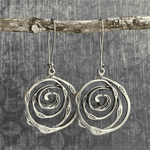 Maze Silver Vintage Earrings