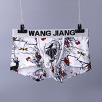 3 Pack Men's Ice Silk Trunks with Separated Pouch Design