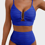 2 Piece Bikini Set U-Wire Cutout Swimsuit