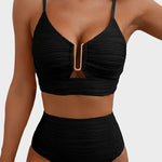 2 Piece Bikini Set U-Wire Cutout Swimsuit