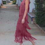Endora | Off Shoulder Elegant Fringe Dress