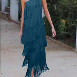 Endora | Off Shoulder Elegant Fringe Dress