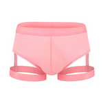 Men’s Sexy Solid Color Suspender Briefs