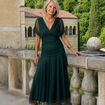 Ava | Off-Shoulder Flow Midi Dress