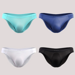 4 Pack Men's Support Pouch Traceless Ice Silk Underwear
