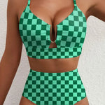 2 Piece Bikini Set U-Wire Cutout Swimsuit