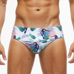 Mens Paded Racing Swimming Briefs