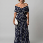 Ava | Off-Shoulder Flow Midi Dress