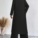 AIMIE™ - Cozy Long Sleeve Top & Wide Leg Trousers Set