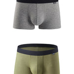 Men's Breathable Threaded Fabric U Convex Trunks