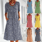 Dove | Round Neck Floral Dress