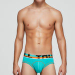 2 Pack Men's Sporty Cut Odor-Control Day-Long Comfort Snug Fit Briefs