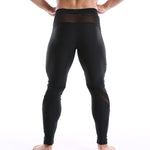 Mens Nylon Mid Waist Sports Tights