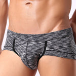 4 Pack Men's Striped U-convex Pouch Briefs