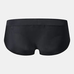 Men Sexy Sheer Patchwork Swim Briefs