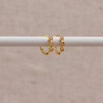 Vienna Stone Huggie Hoops