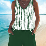 Leslie - Casual Tankini Shorts Set