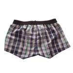 2 Pack Men's Trendy Plaid Design Zero-Irritation Cooling Airflow Supportive Boxers Shorts