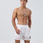 Men's Mesh-Lined Double-Layer Sports Fitness Breathable Sweat-Wicking Quick-Dry Shorts