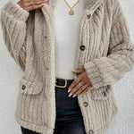 NOVA™ | Double-Sided Velvet Button Cardigan