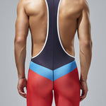 Men’s Vest Fitness Wrestling Singlet Bodysuit