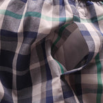 2 Pack Men's Trendy Plaid Design Zero-Irritation Cooling Airflow Supportive Boxers Shorts