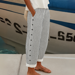 Evelyn | Striped Loose-Fit Pants