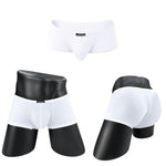 2 Pack Men's Comfy Low-rise Contoured Pouch Trunks